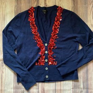J. Crew embellished cardigan